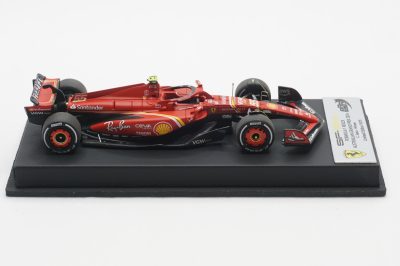 1/43 BBR Ferrari SF-24 GP australia 2024 c.sainz winner set on black leather base limited 15 pieces - Image 6