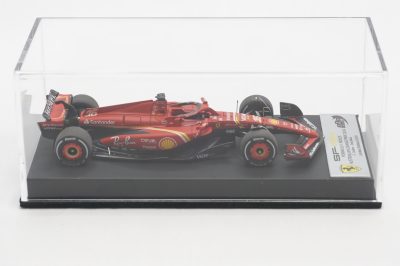 1/43 BBR Ferrari SF-24 GP australia 2024 C.Leclerc set on black leather base limited 10 pieces - Image 3