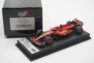 1/43 BBR Ferrari SF-24 GP australia 2024 C.Leclerc set on black leather base limited 10 pieces