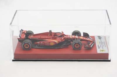 1/43 BBR Ferrari SF-24 GP australia 2024 C.Leclerc set on red leather base limited 10 pieces - Image 3