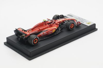 1/43 BBR Ferrari SF-24 GP australia 2024 c.sainz winner set on black leather base limited 15 pieces - Image 3