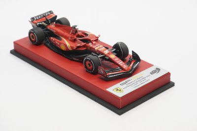 1/43 BBR Ferrari SF-24 GP australia 2024 C.Leclerc set on red leather base limited 10 pieces - Image 5